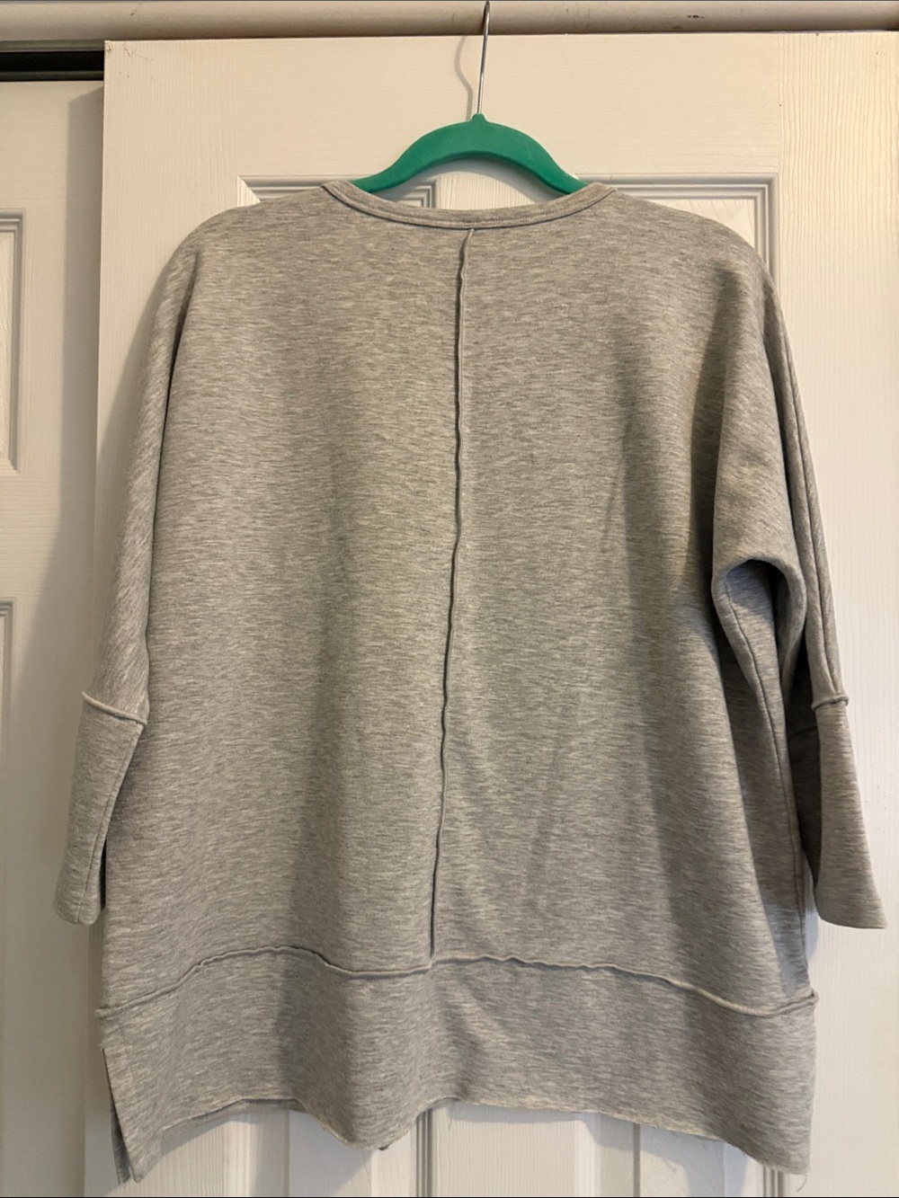 Spanx Casual Gray Sweatshirt Top Tunic S - Picture 5 of 5